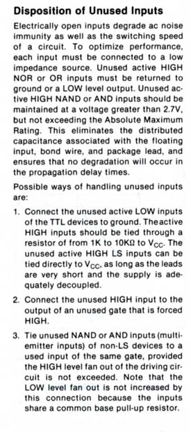 from Signetics 1982 TTL data manual