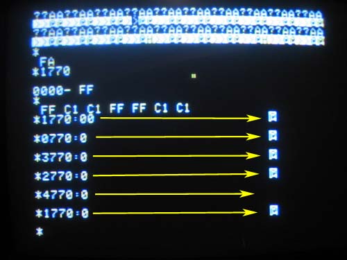 writing video memory