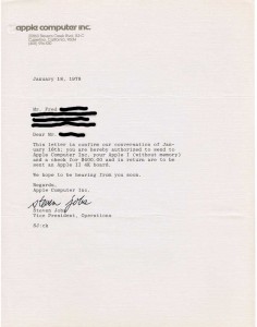 Letter from Steve Jobs