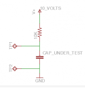 High Value Capacitor Value Test Circuit