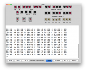 SCELBI OS/X Emulator Reading a "tape"