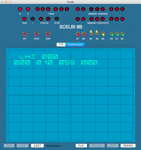 SCELBI App - version 2.8 with Oscilloscope/CRT Interface