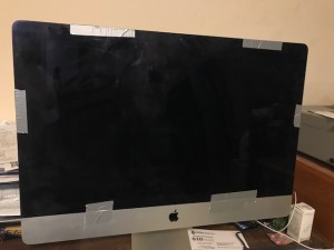 IMac held together with duct tape
