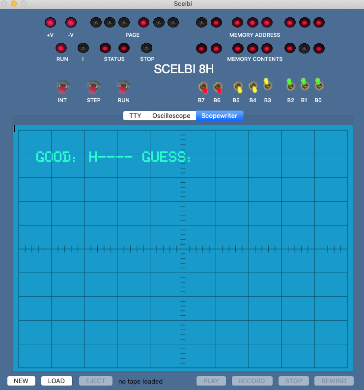 Scelbi App with Scopewriter Interface