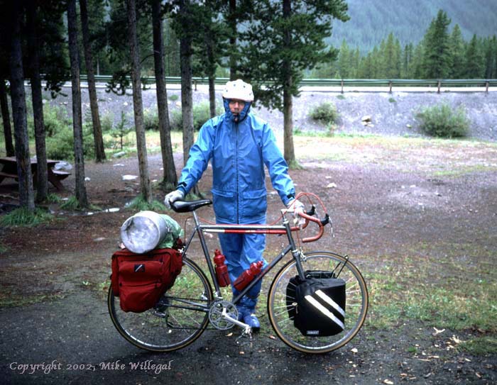 A wet Cyclist