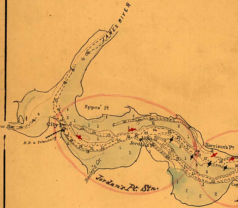 Chart of James River at City Point