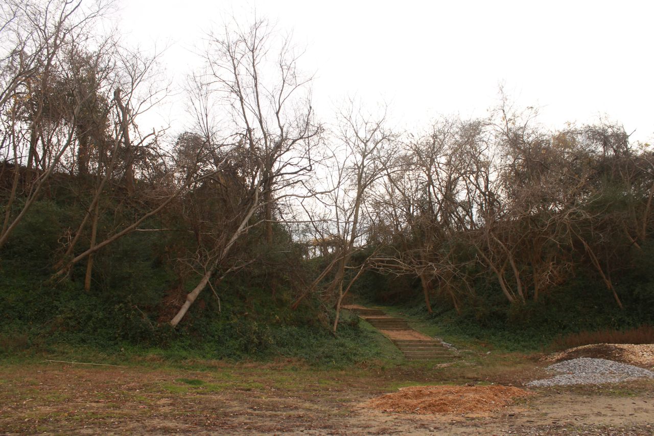 looking back up the
access path