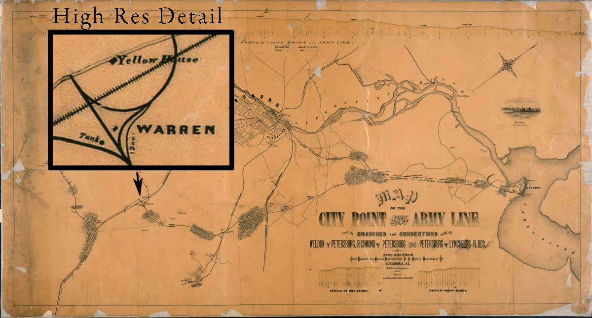 City Point and Army Line Map