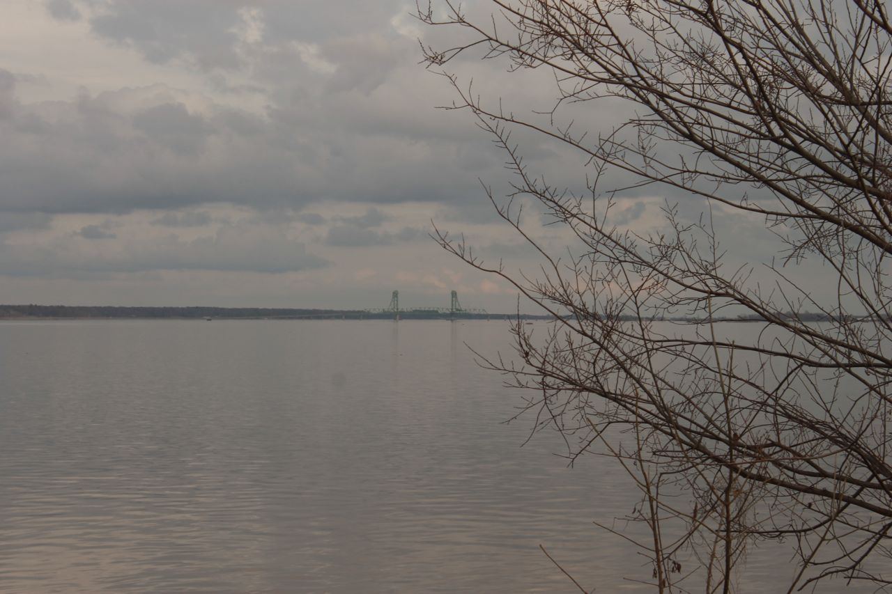 down the james
river