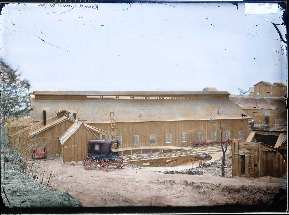 Colorized Image of the City Point Engine House