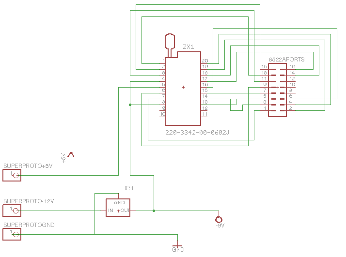 schematics - 1101
      sram chip tester